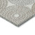 8' Ivory Brown And Gray Round Geometric Washable Indoor Outdoor Area Rug