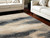 8' X 11' Gray Black and Beige Abstract Non Skid Area Rug