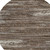 8' Brown And Ivory Round Striped Washable Indoor Outdoor Area Rug