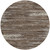 8' Brown And Ivory Round Striped Washable Indoor Outdoor Area Rug