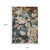 10' X 13' Beige Rust And Teal Abstract Distressed Area Rug With Fringe
