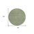8' Olive Green And Gray Round Floral Washable Indoor Outdoor Area Rug