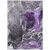 10' X 14' Gray and Purple Abstract Washable Non Skid Indoor Outdoor Area Rug