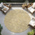 8' Wheat And Gray Round Geometric Washable Indoor Outdoor Area Rug