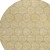 8' Wheat And Gray Round Geometric Washable Indoor Outdoor Area Rug