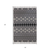 3' X 5' Black Gray And White Wool Geometric Handmade Area Rug With Fringe