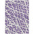 10' X 14' Purple and White Abstract Washable Non Skid Indoor Outdoor Area Rug