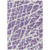 10' X 14' Purple and White Abstract Washable Non Skid Indoor Outdoor Area Rug