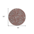 8' Orange Gray And Silver Round Floral Washable Indoor Outdoor Area Rug