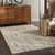 5' X 8' Gray And Beige Wool Abstract Hand Tufted Area Rug