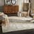 5' X 8' Gray And Beige Wool Abstract Hand Tufted Area Rug