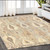 5' X 8' Gray And Beige Wool Abstract Hand Tufted Area Rug