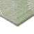 8' X 10' Artichoke Green Brown And Ivory Floral Washable Indoor Outdoor Area Rug
