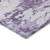 8' X 10' Lavender Purple And Lilac Floral Washable Indoor Outdoor Area Rug