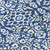 8' Navy Blue And Ivory Round Damask Washable Indoor Outdoor Area Rug