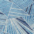 8' Blue And Teal Blue Round Geometric Washable Indoor Outdoor Area Rug