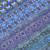 9' X 12' Blue and Green Striped Washable Non Skid Indoor Outdoor Area Rug