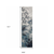 12' Runner Grey Teal and Green Abstract Power Loom Runner Rug
