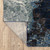 12' Runner Grey Teal and Green Abstract Power Loom Runner Rug