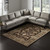 8' X 10' Brown Tan And Ivory Oriental Hand Tufted Area Rug
