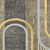 9' X 12' Gray Green and Gold Abstract Washable Non Skid Indoor Outdoor Area Rug