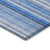 8' X 10' Blue Striped Washable Non Skid Indoor Outdoor Area Rug
