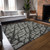 9' X 12' Gray and Black Abstract Washable Non Skid Indoor Outdoor Area Rug