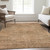 8' X 10' Copper Brown And Terra Cotta Geometric Washable Indoor Outdoor Area Rug
