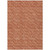 8' X 10' Terra Cotta Geometric Washable Non Skid Indoor Outdoor Area Rug
