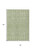 8' X 10' Sage And Ivory Geometric Washable Indoor Outdoor Area Rug