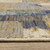 7' X 10' Blue And Green Abstract Area Rug With Fringe