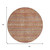 8' Rust Gold And Silver Round Southwestern Washable Indoor Outdoor Area Rug
