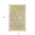 4' X 6' Green And Ivory Wool Geometric Hand Tufted Area Rug