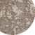 8' Brown And Ivory Round Abstract Washable Indoor Outdoor Area Rug