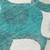 3' X 5' Teal Blue Sky Blue And Ivory Ogee Washable Indoor Outdoor Area Rug