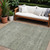 8' X 10' Sage And Ivory Abstract Washable Indoor Outdoor Area Rug