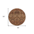8' Orange Copper And Brown Round Floral Washable Indoor Outdoor Area Rug