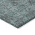 8' Round Turquoise Round Oriental Washable Non Skid Indoor Outdoor Area Rug