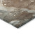 9' X 12' Brown Abstract Washable Non Skid Indoor Outdoor Area Rug