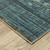 5' X 8' Blue And Brown Abstract Area Rug