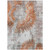 5' X 8' Terra Cotta Copper And Taupe Abstract Washable Indoor Outdoor Area Rug