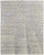 4' X 6' Ivory and Gray Abstract Hand Knotted Worn Faded Area Rug