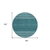 8' Teal Blue Aqua And Ivory Round Tribal Washable Indoor Outdoor Area Rug