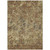 5' X 8' Brown Copper And Gold Geometric Washable Indoor Outdoor Area Rug