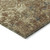 5' X 8' Brown Copper And Gold Geometric Washable Indoor Outdoor Area Rug