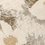 9' X 12' Khaki Floral Washable Non Skid Indoor Outdoor Area Rug