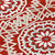 10' X 14' Red Beige And Ivory Floral Medallion Washable Indoor Outdoor Area Rug