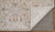 8' X 10' Ivory Taupe and Blue Abstract Power Loom Worn Faded Area Rug With Fringe