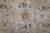 8' X 10' Ivory Taupe and Blue Abstract Power Loom Worn Faded Area Rug With Fringe