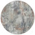 8' Taupe Gray And Copper Round Abstract Washable Indoor Outdoor Area Rug